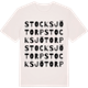 Vintage White t-shirt med Stocksjötorp ordlek t-shirt