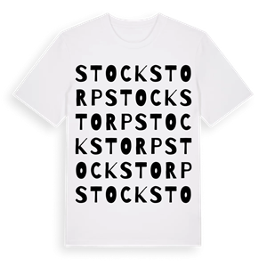 Stockstorp ordlek t-shirt – ekologisk bomull t-shirt från Pinshirt