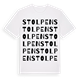 White t-shirt med Stolpen ordlek t-shirt