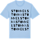 Blue Soul t-shirt med Stommelstomma ordlek t-shirt