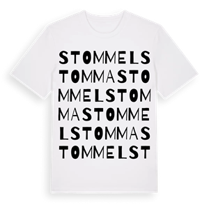 Stommelstomma ordlek t-shirt – ekologisk bomull t-shirt från Pinshirt