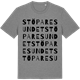 Mid Heather Gray t-shirt med Stöparesundet ordlek t-shirt