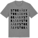 Mid Heather Gray t-shirt med Stora Åby ordlek t-shirt