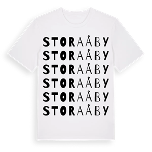 Stora Åby ordlek t-shirt – ekologisk bomull t-shirt från Pinshirt