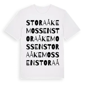 Stora Åkemossen ordlek t-shirt – ekologisk bomull t-shirt från Pinshirt
