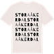 Vintage White t-shirt med Stora Åkerdal ordlek t-shirt