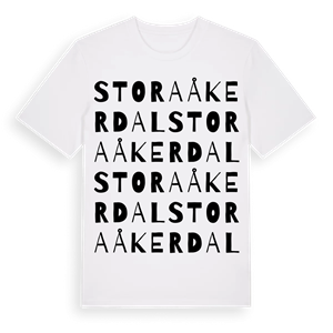 Stora Åkerdal ordlek t-shirt – ekologisk bomull t-shirt från Pinshirt