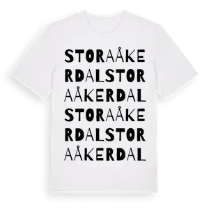 Stora Åkerdal ordlek t-shirt – ekologisk bomull t-shirt från Pinshirt