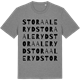 Mid Heather Gray t-shirt med Stora Aleryd ordlek t-shirt
