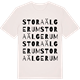 Vintage White t-shirt med Stora Älgerum ordlek t-shirt
