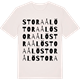 Vintage White t-shirt med Stora Ålö ordlek t-shirt
