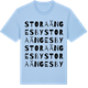 Blue Soul t-shirt med Stora Ängesby ordlek t-shirt