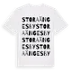 White t-shirt med Stora Ängesby ordlek t-shirt