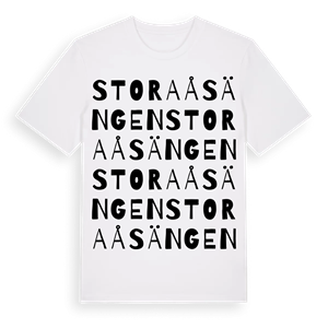 Stora Åsängen ordlek t-shirt – ekologisk bomull t-shirt från Pinshirt