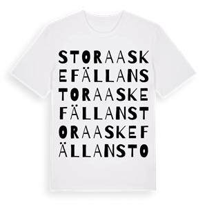 Stora Askefällan ordlek t-shirt – ekologisk bomull t-shirt från Pinshirt