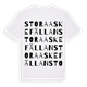 Stora Askefällan ordlek t-shirt