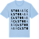Blue Soul t-shirt med Stora Bäck ordlek t-shirt