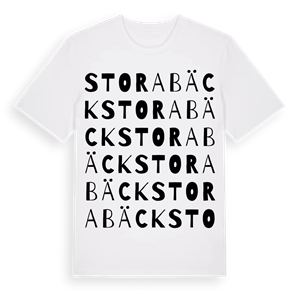 Stora Bäck ordlek t-shirt – ekologisk bomull t-shirt från Pinshirt