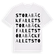 Stora Bäckfallet ordlek t-shirt