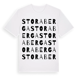 Stora Berga ordlek t-shirt – ekologisk bomull t-shirt från Pinshirt