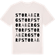 Vintage White t-shirt med Stora Bergstorp ordlek t-shirt
