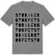 Mid Heather Gray t-shirt med Stora Bergtorpet ordlek t-shirt