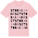 Pink Cotton t-shirt med Stora Bianäset ordlek t-shirt