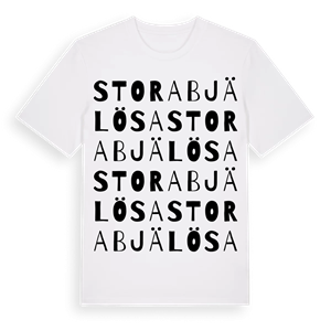 Stora Bjälösa ordlek t-shirt – ekologisk bomull t-shirt från Pinshirt