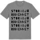 Mid Heather Gray t-shirt med Stora Björnhemmet ordlek t-shirt