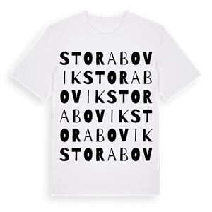 Stora Bovik ordlek t-shirt – ekologisk bomull t-shirt från Pinshirt