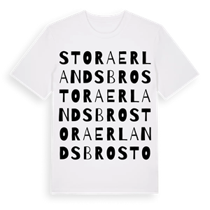 Stora Erlandsbro ordlek t-shirt – ekologisk bomull t-shirt från Pinshirt