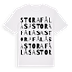 Stora Fålåsa ordlek t-shirt