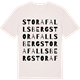 Vintage White t-shirt med Stora Fallsberg ordlek t-shirt