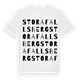 Stora Fallsberg ordlek t-shirt