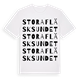 Stora Fläsksundet ordlek t-shirt
