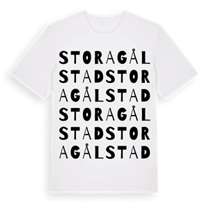 Stora Gålstad ordlek t-shirt – ekologisk bomull t-shirt från Pinshirt
