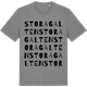 Mid Heather Gray t-shirt med Stora Galten ordlek t-shirt