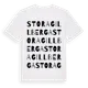 White t-shirt med Stora Gillberga ordlek t-shirt