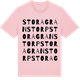 Pink Cotton t-shirt med Stora Granstorp ordlek t-shirt