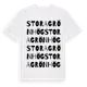 White t-shirt med Stora Grönhög ordlek t-shirt