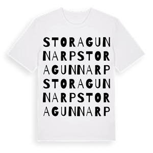 Stora Gunnarp ordlek t-shirt – ekologisk bomull t-shirt från Pinshirt