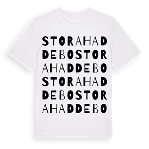 Stora Haddebo ordlek t-shirt – ekologisk bomull t-shirt från Pinshirt