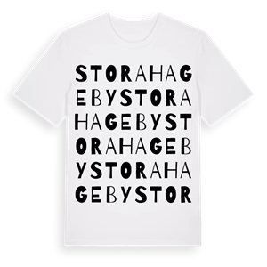 Stora Hageby ordlek t-shirt – ekologisk bomull t-shirt från Pinshirt