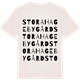 Vintage White t-shirt med Stora Hageby gård ordlek t-shirt