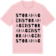 Pink Cotton t-shirt med Stora Hagen ordlek t-shirt