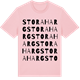 Pink Cotton t-shirt med Stora Harg ordlek t-shirt