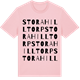Pink Cotton t-shirt med Stora Hilltorp ordlek t-shirt