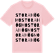 Pink Cotton t-shirt med Stora Högmo ordlek t-shirt