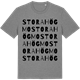 Mid Heather Gray t-shirt med Stora Högmo ordlek t-shirt