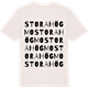 Vintage White t-shirt med Stora Högmo ordlek t-shirt